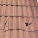 BROKEN TILES ON ROOF