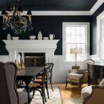 BLACK CEILING WHITE WALLS